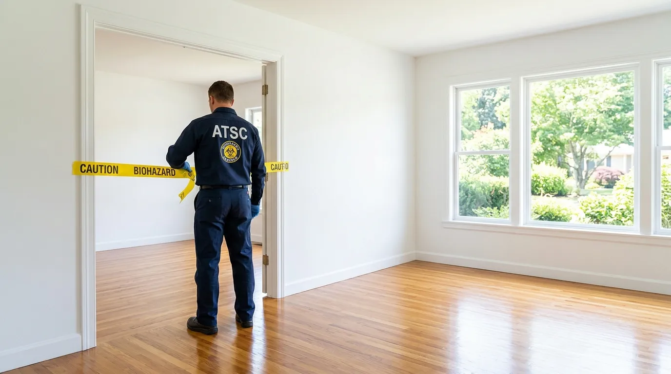 Certified biohazard cleanup crew performing Crime Scene Cleanup in Selma